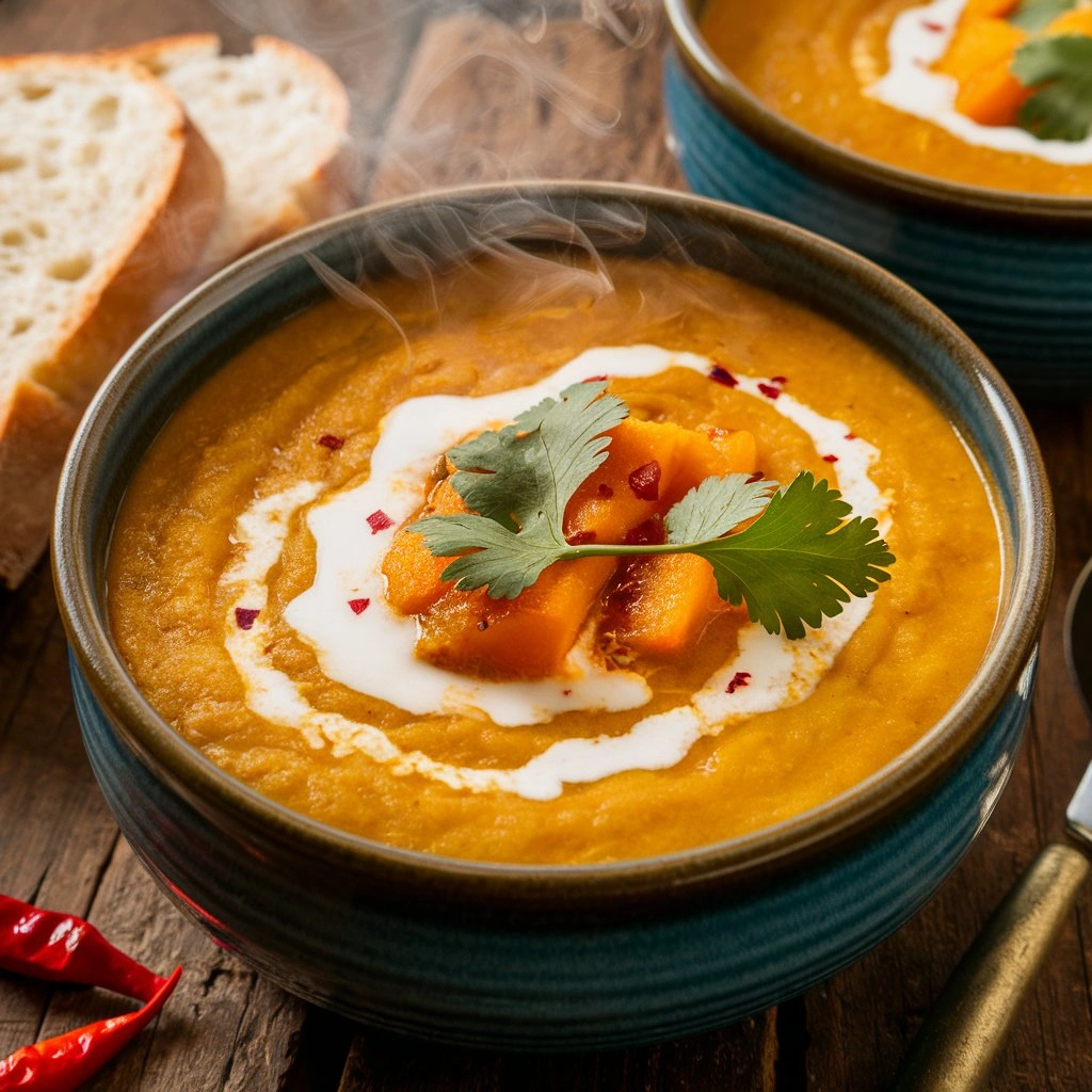 Velvety Coconut Curry Butternut Squash Soup A Cozy Bowl of Comfort