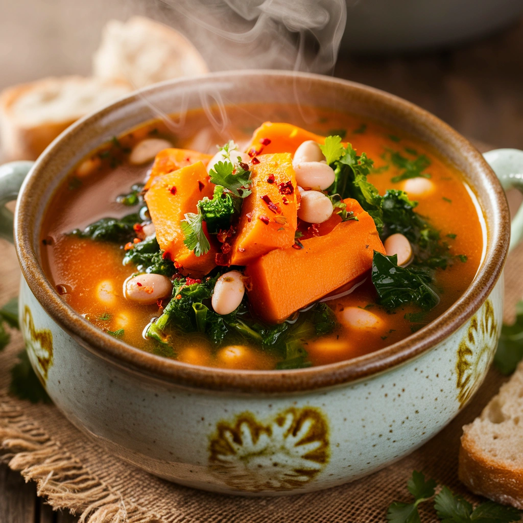 Hearty Sweet Potato and Kale Soup Nutritious and Flavorful