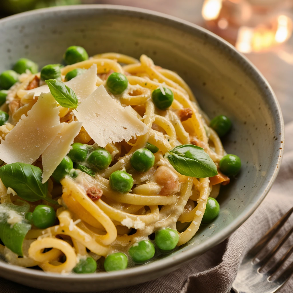peas and pasta recipe