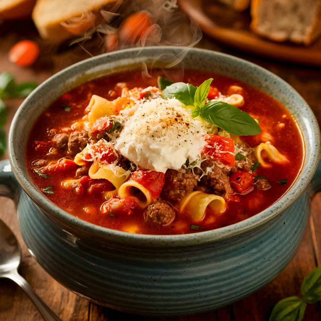 Crockpot Lasagna Soup