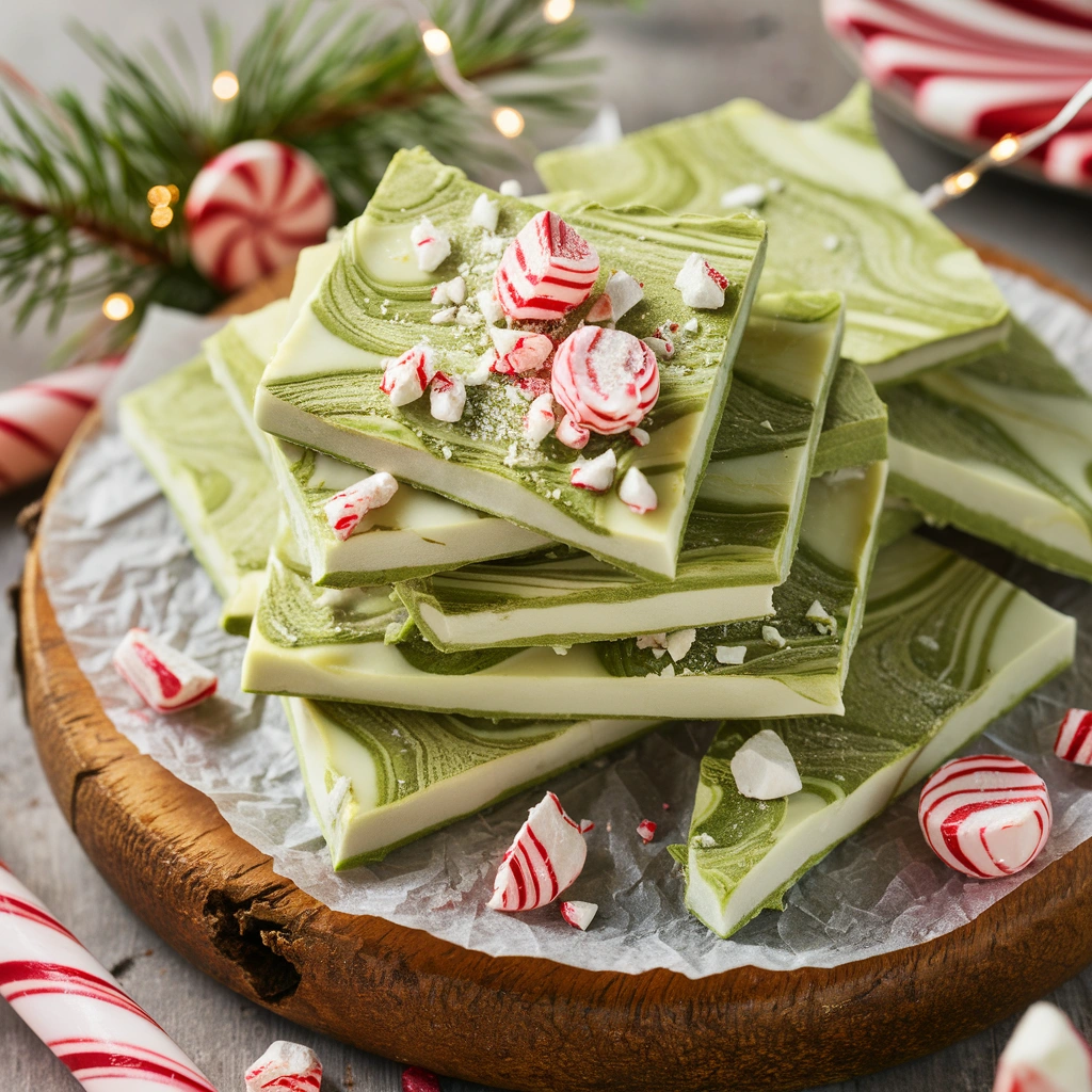 Matcha Peppermint Bark