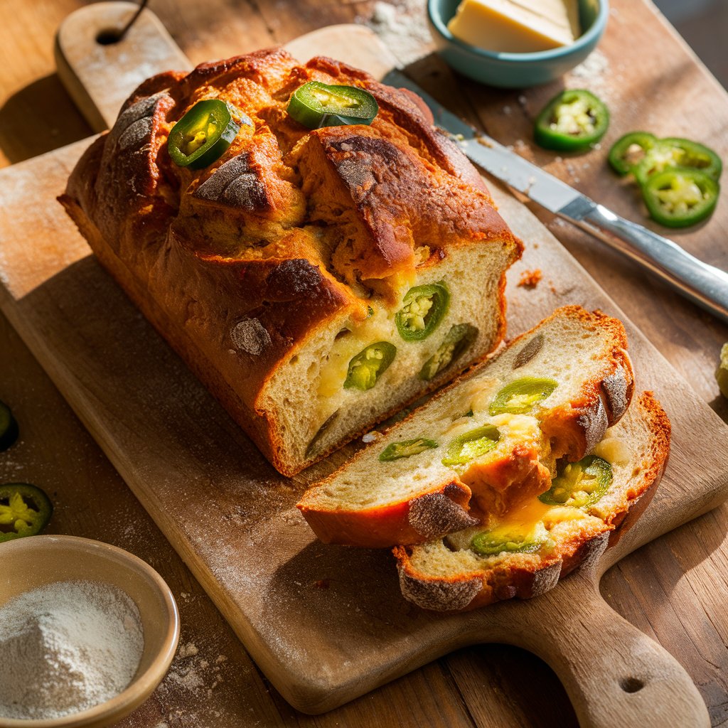 Vegan Jalapeno Cheese Artisan Bread Recipe
