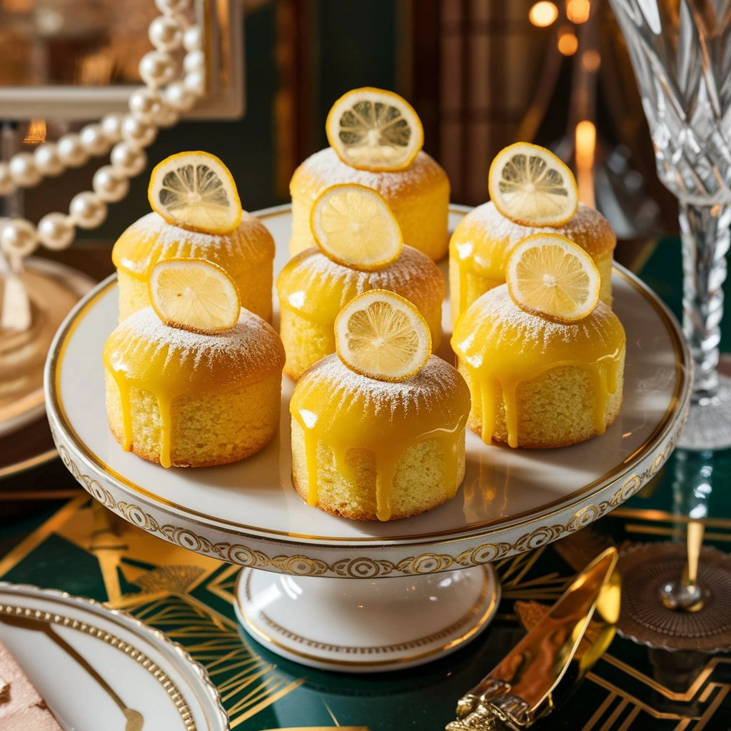 Elegant Great Gatsby Lemon Cakes Inspired by The Great Gatsby Recipe
